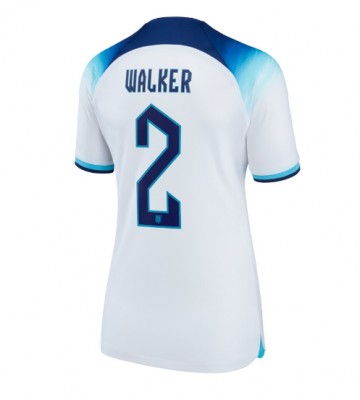 England Kyle Walker #2 Hjemmedrakt Kvinner VM 2022 Kortermet